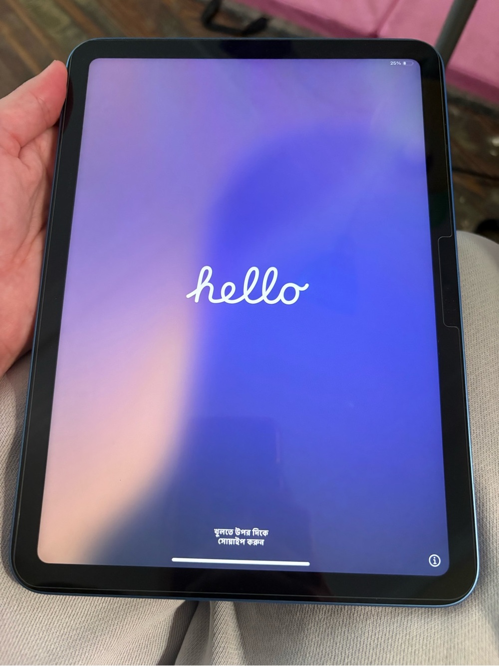 Apple iPad Blue OS 18.5